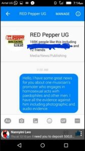 Message to the notorious Red Pepper